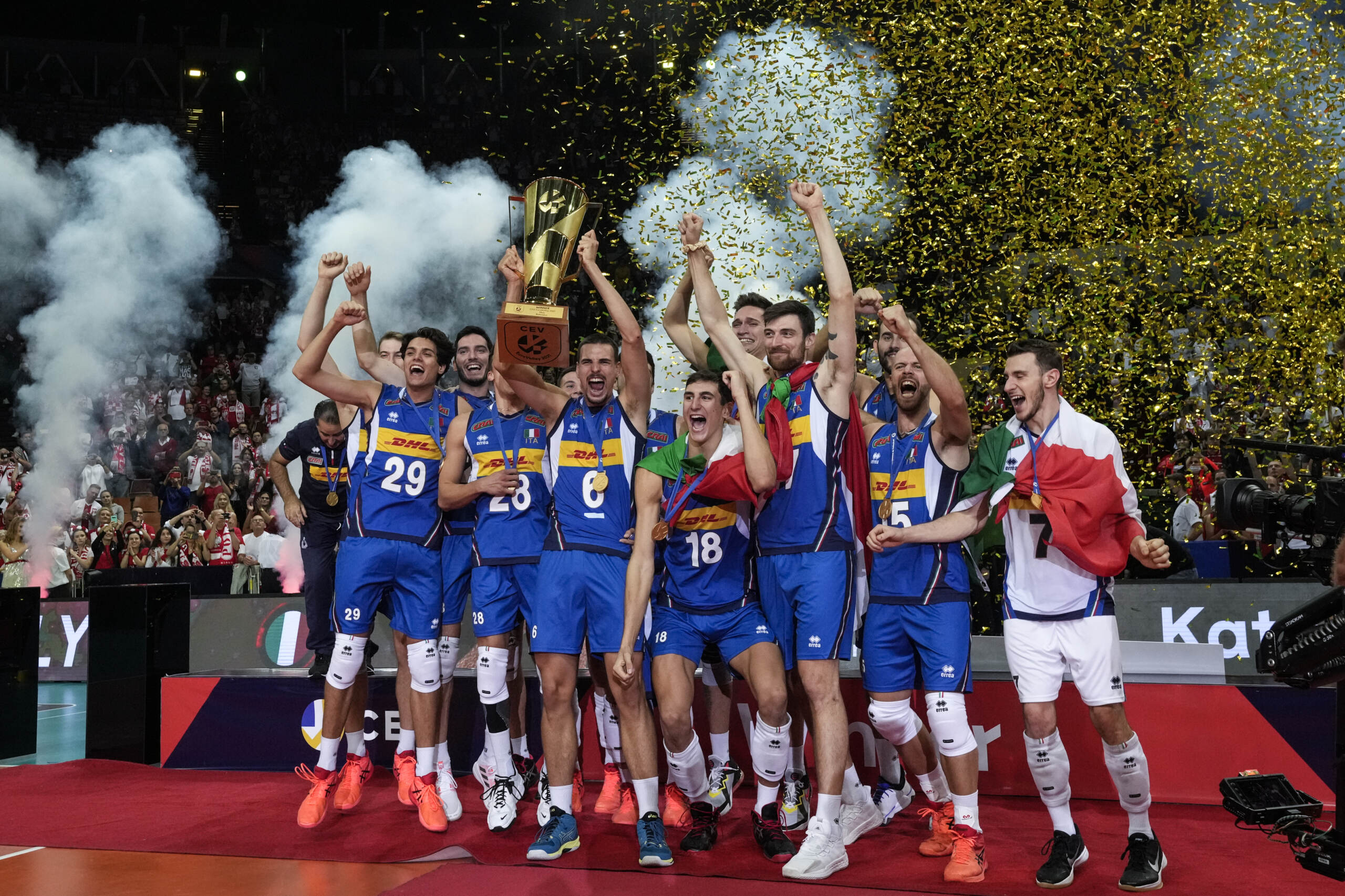 Volley, Italia campione d’Europa: Slovenia ko 3-2 Volley, Italia campione d’Europa: Slovenia ko 3-2