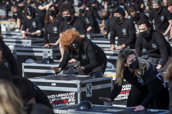 'Bauli in piazza', manifestazione dei lavoratori dello spettacolo