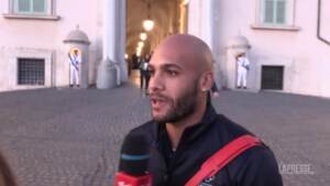 Tokyo2020: il ‘trio d’oro’ Jacobs, Tamberi e Tortu al Quirinale: “Emozione unica”