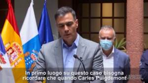 Catalogna, il premier Sanchez: “Puigdemont deve sottoporsi alla giustizia”