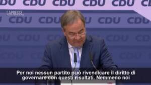 Germania, Laschet: “Non c’è mandato chiaro dal voto”