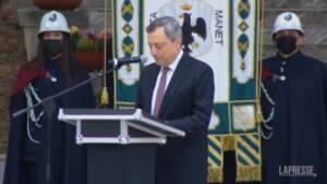 Draghi all’Aquila: “In Pnrr 1,78 miliardi per la ricostruzione”