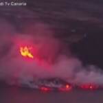 La Palma, la lava del vulcano arriva nell’oceano: rischio gas tossici