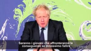 Clima, Johnson: “Giovani pagano prezzo di azioni sconsiderate”