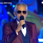 Expo Dubai: Andrea Bocelli si esibisce alla cerimonia di apertura