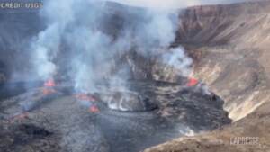 Hawaii: il lago di magma nel cratere del Kilauea