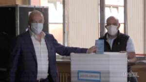 Amministrative Roma, Michetti al voto: “Importante che tutti vengano a votare”