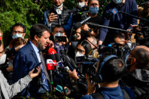 Milano, incontro dei leader del centrodestra in appoggio alla candidatura a sindaco di Luca Bernardo