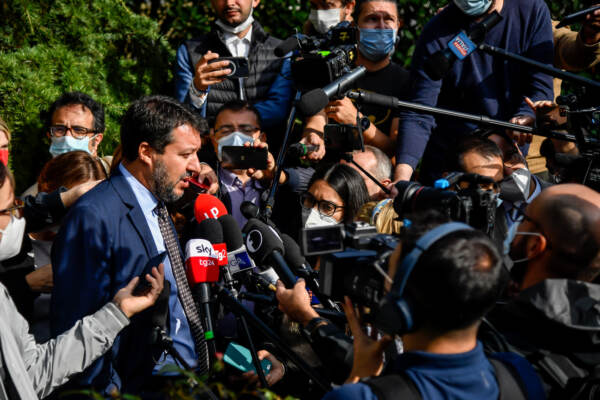 Milano, incontro dei leader del centrodestra in appoggio alla candidatura a sindaco di Luca Bernardo