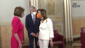G20, Casellati accoglie Nancy Pelosi a Palazzo Madama