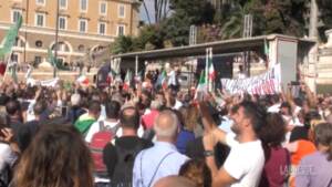 Roma, manifestazione No Green Pass: in piazza anche militanti Forza Nuova