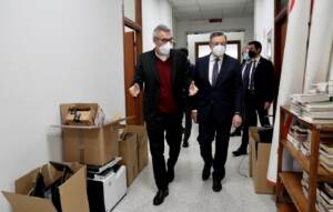 Roma, il Presidente Mario Draghi in visita alla sede nazionale della CGIL