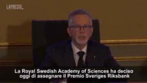 Nobel economia a Card, Angrist e Imbens: l’annuncio