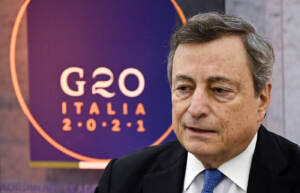Roma, conferenza del Presidente Draghi dopo riunione straordinaria G20 sull’Afghanistan