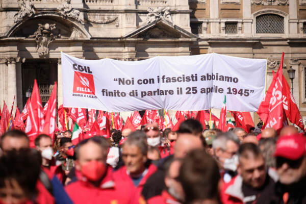Roma, manifestazione sindacale
