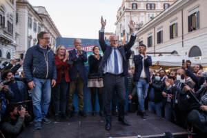 Roberto Gualtieri festeggia l’elezione a Sindaco di Roma
