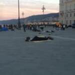 Trieste, continua il presidio No Green Pass in Piazza Unità