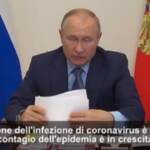 Russia, Putin annuncia una lo stop delle attività lavorative per una settimana per l’emergenza Covid