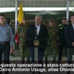 Colombia, Duque: “Arresto Otoniel colpo del secolo. Vale come Escobar”