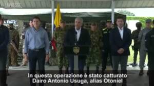 Colombia, Duque: “Arresto Otoniel colpo del secolo. Vale come Escobar”
