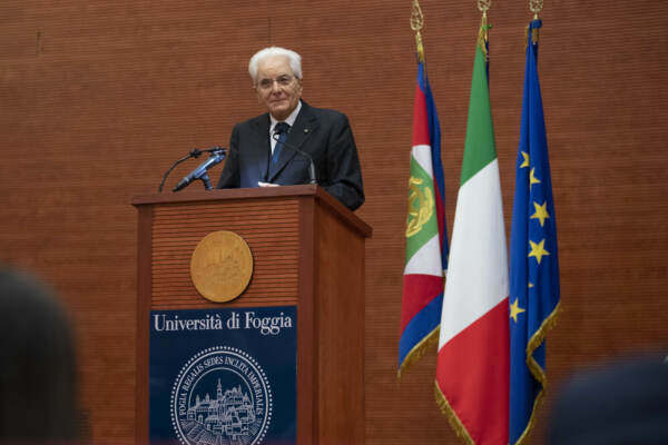 Sergio Mattarella inaugura l'anno accademico 2021-2022 dell’Università di Foggia