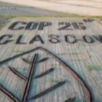 Ambiente, la gigantesca opera d’arte di Gambarin nei campi veronesi si intitola ‘Cop26 Glasgow’