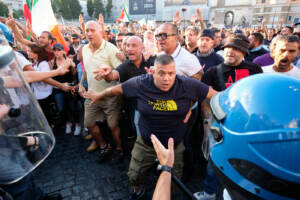 Manifestazione anti green pass a Roma