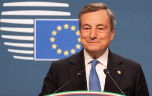 Bruxelles, il Presidente Mario Draghi al Consiglio europeo