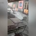 Catania: strade sommerse, tavoli e sedie dei locali portate via dall’acqua
