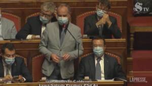 Ddl Zan, Calderoli in Senato chiede la tagliola: “Meglio fermarsi che fare una porcata”
