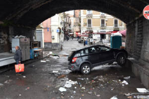 Catania, i danni del maltempo nel centro storico