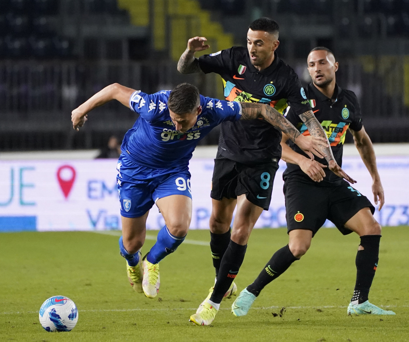 Serie A: l’Inter riparte, D’Ambrosio-Dimarco stendono l’Empoli
