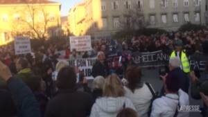 Trieste, No Green Pass ancora in piazza: 1.500 in corteo