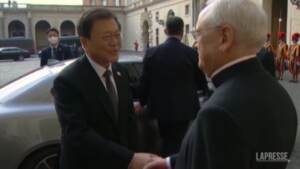 Vaticano, il Papa accoglie il presidente sudcoreano
