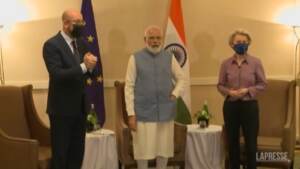 India-Ue, il premier Modi incontra Michel e Von der Leyen a Roma