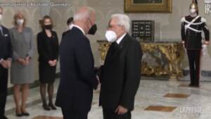 G20, Biden al Quirinale da Mattarella