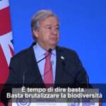 Cop26, Guterres: “Stiamo scavando la nostra stessa fossa”
