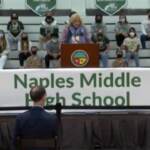 Usa: Jill Biden in visita a una scuola militare americana di Napoli