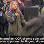 Cop26, Greta Thunberg: “Il cambiamento non verrà da là dentro”