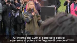 Cop26, Greta Thunberg: “Il cambiamento non verrà da là dentro”
