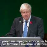 Cop26, Johnson: “Accordo per fermare la deforestazione entro il 2030”