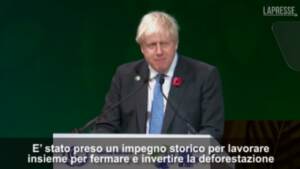 Cop26, Johnson: “Accordo per fermare la deforestazione entro il 2030”