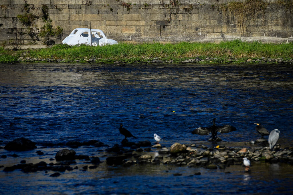 Galleria foto 'Torino, Fiat 500 di marmo nel fiume Po: l’opera dell’artista Nazareno Biondo – FOTOGALLERY' - foto 12