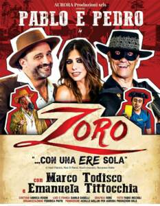 Teatro: al Tirso de Molina di Roma arriva ‘Zoro…con una ere sola’