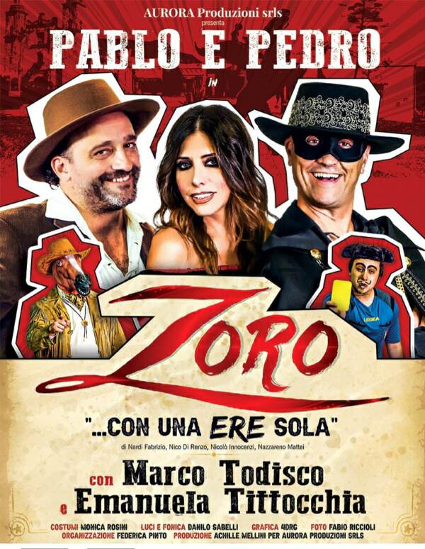 Teatro: al Tirso de Molina di Roma arriva ‘Zoro…con una ere sola’