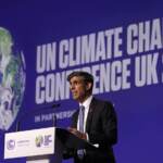 Cop26, Sunak: “Gran Bretagna diventerà il primo centro finanziario a emissioni zero”