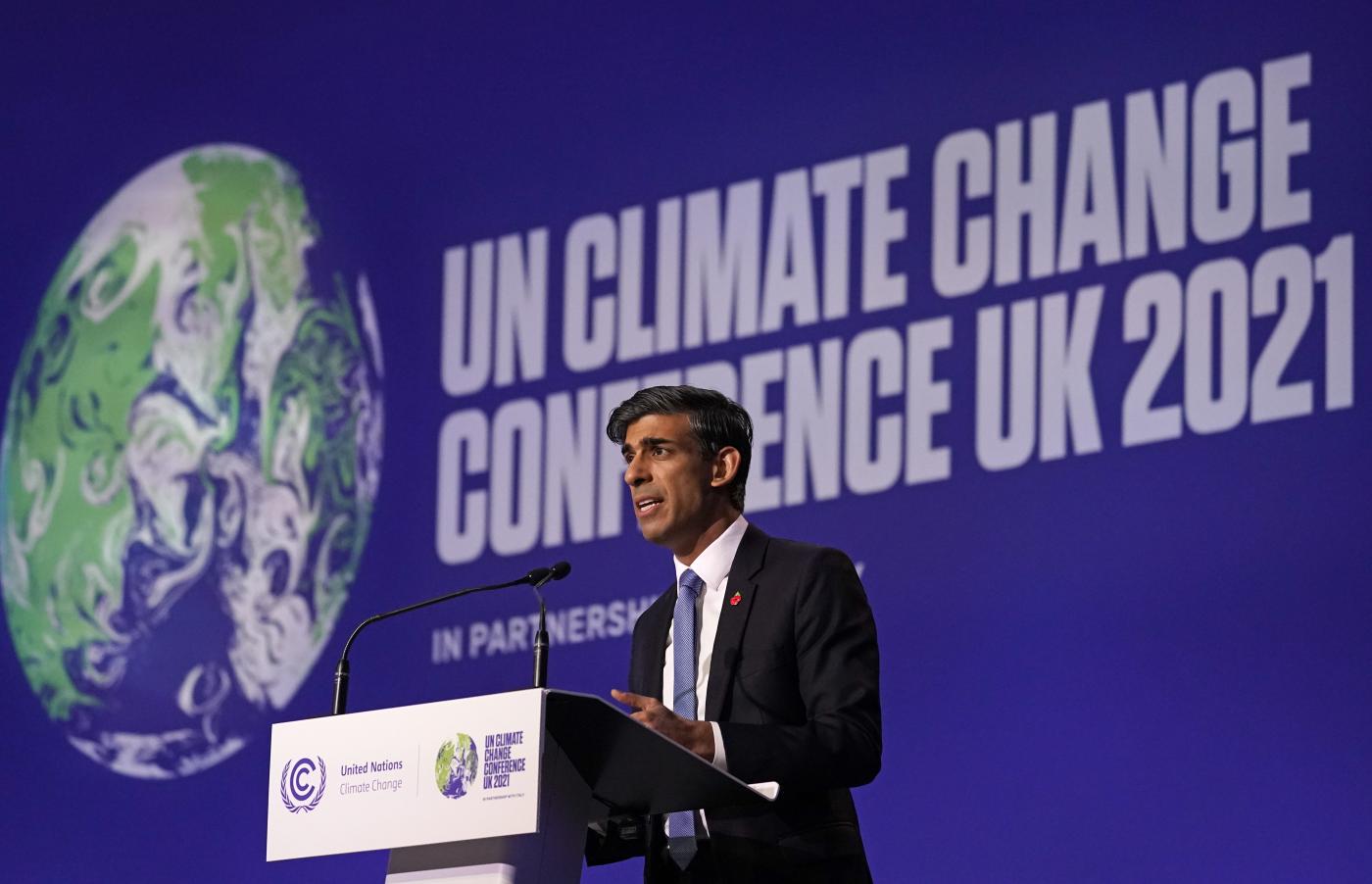 Cop26, Sunak: “Gran Bretagna diventerà il primo centro finanziario a emissioni zero”