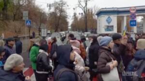 Ucraina, protesta No Vax dopo le nuove restrizioni del governo