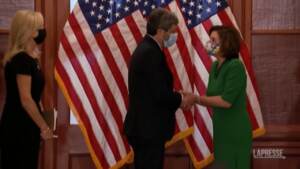 Washington, Roberto Fico incontra Nancy Pelosi: “Credo nella diplomazia parlamentare”