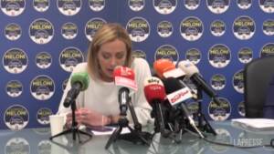 Stato d’emergenza, Meloni: “Proroga significa che si è sbagliato qualcosa”